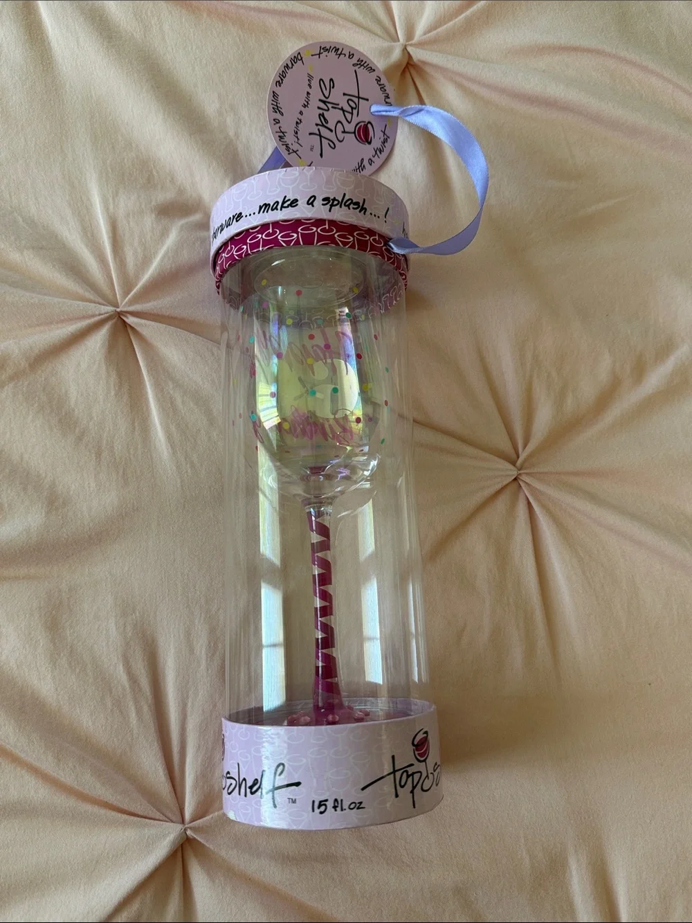 Top Shelf 60th Birthday Wine Glass
